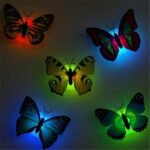 LED Butterfly Wall Stickers Color Changing Night Light 5 Pieces Set - Image 7