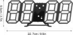 3D LED Digital Clock Electronic Table Clock Alarm Clock Wall Glowing Hanging Clocks - Wall Clock - Image 8