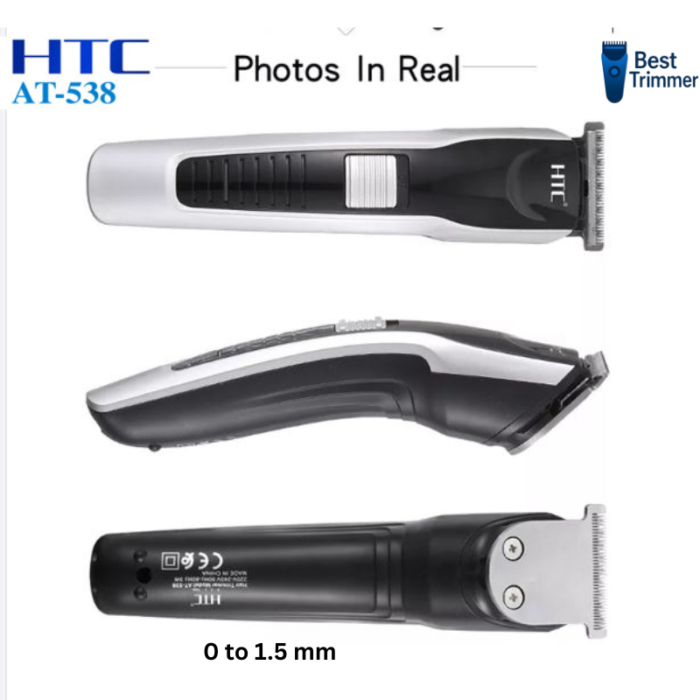 HTC AT 538 Rechargeable Hair and Beard Trimmer for Men - Image 9