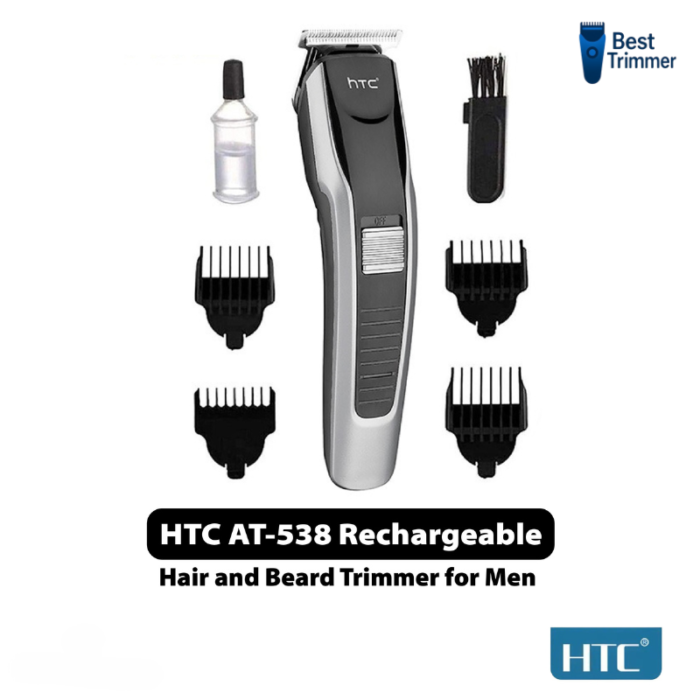 HTC AT 538 Rechargeable Hair and Beard Trimmer for Men - Image 10