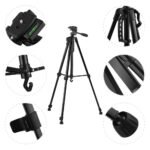 3366 Aluminum Tripod (55-Inch), Universal Lightweight Tripod with Mobile Phone Holder Mount & Carry Bag for All Smart Phones, Gopro, Cameras - Image 2