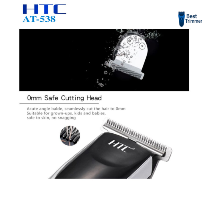 HTC AT 538 Rechargeable Hair and Beard Trimmer for Men - Image 5
