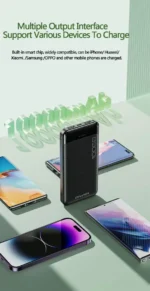 Awei P37K 10000mAh Fast Charging Portable Power Bank - Image 4