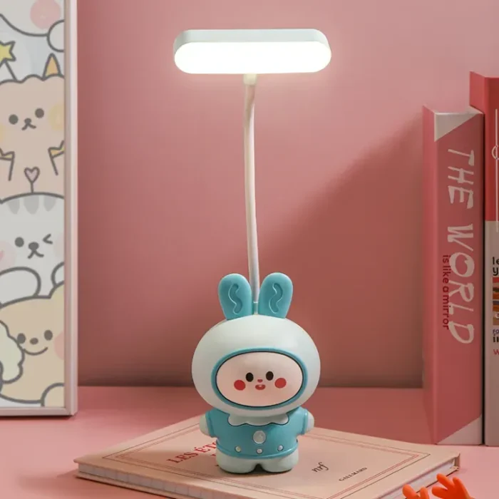 Rabbit LED Usb Charging Desk Lamp Cute Kids Reading Bedroom Bedside Night Light Home Decor Table Lamp - Image 2