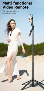 1630mm/64in C17 Tripod Selfie Stick 360° Auto Rotation Shooting Quadruped Phone Stand Face Track Bluetooth Remote Control Tripie - Image 21
