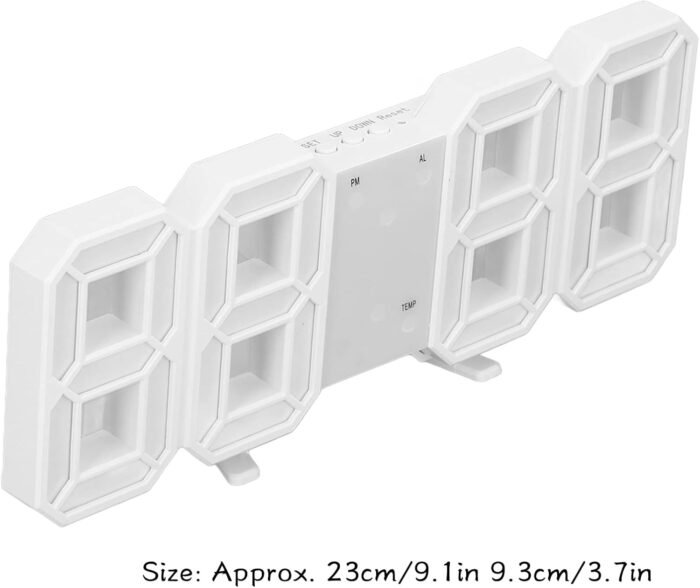 3D LED Digital Clock Electronic Table Clock Alarm Clock Wall Glowing Hanging Clocks - Wall Clock - Image 15