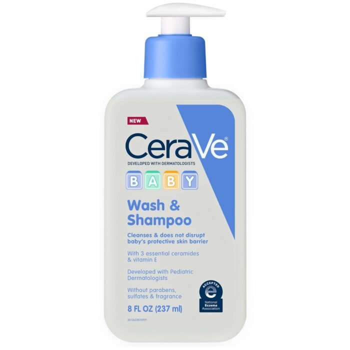 CeraVe Baby Wash & Shampoo – 237ml - Image 8