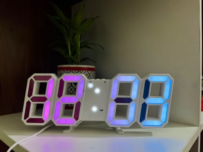 3D LED Digital Clock Electronic Table Clock Alarm Clock Wall Glowing Hanging Clocks - Wall Clock - Image 16
