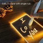 (BC)Creative Note Board Led Night Light Rewritable Message Board with Pen,USB Night Lamp Decoration (Transverse) - Image 3