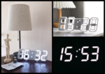 3D LED Digital Clock Electronic Table Clock Alarm Clock Wall Glowing Hanging Clocks - Wall Clock - Image 17