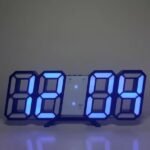 3D LED Digital Clock Electronic Table Clock Alarm Clock Wall Glowing Hanging Clocks - Wall Clock - Image 2