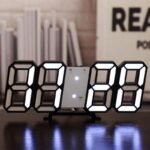 3D LED Digital Clock Electronic Table Clock Alarm Clock Wall Glowing Hanging Clocks - Wall Clock - Image 7