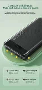 Awei P37K 10000mAh Fast Charging Portable Power Bank - Image 5