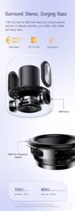 Awei Y680 TWS Powerful Waterproof Portable Wireless Subwoofer - Image 5