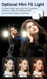 1630mm/64in C17 Tripod Selfie Stick 360° Auto Rotation Shooting Quadruped Phone Stand Face Track Bluetooth Remote Control Tripie - Image 24