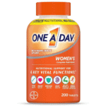 ONE A DAY Womens Complete Daily Multivitamin with Vitamin A, B , C, D, and E, Calcium and Magnesium, 200 Count