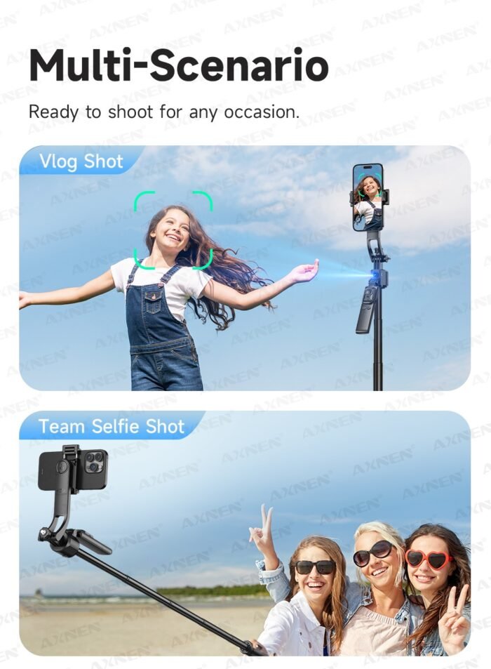 1630mm/64in C17 Tripod Selfie Stick 360° Auto Rotation Shooting Quadruped Phone Stand Face Track Bluetooth Remote Control Tripie - Image 28