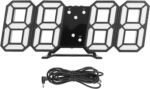 3D LED Digital Clock Electronic Table Clock Alarm Clock Wall Glowing Hanging Clocks - Wall Clock - Image 12