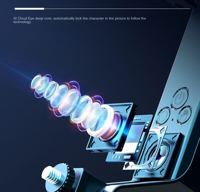 YE Q515TK Extendable 71" Ai Face Tracking Gimbal Selfie Stick Tripod with Wireless Remote - Image 13