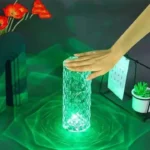Usb Rechargeable RGB 16 Color Crystal Rose Diamond Table Lamp Acrylic Table Lamp for Living Room Bedroom with Remote - Image 5