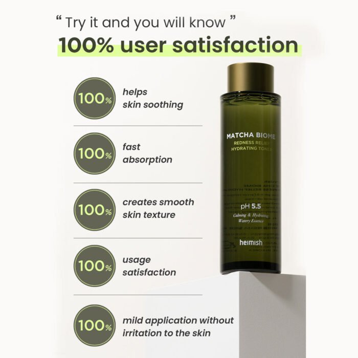 Heimish Matcha Biome Redness Relief Hydrating Toner – 150ml - Image 4