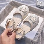 Kids Princess Tiara Sparkle Flats - Image 2