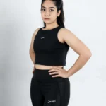 Chief Crop Top for Women - Black