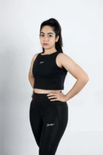 Chief Crop Top for Women - Black