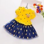 Imported Yellow-Blue Floral Princess Skirt (China)