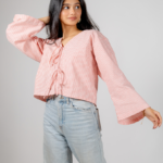 Red & White Striped Cotton Crop Palma Top