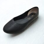 Casual Wear Pumps with Laser Cut-out Upper - Black