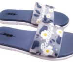 Women’s Soft Rubber Flat Sandals in Blue for Everyday Wear