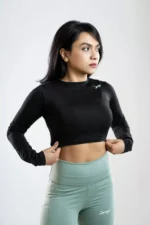 Redeem Crop Top for Women - Black