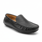 Dice Leather Loafer Black for Men
