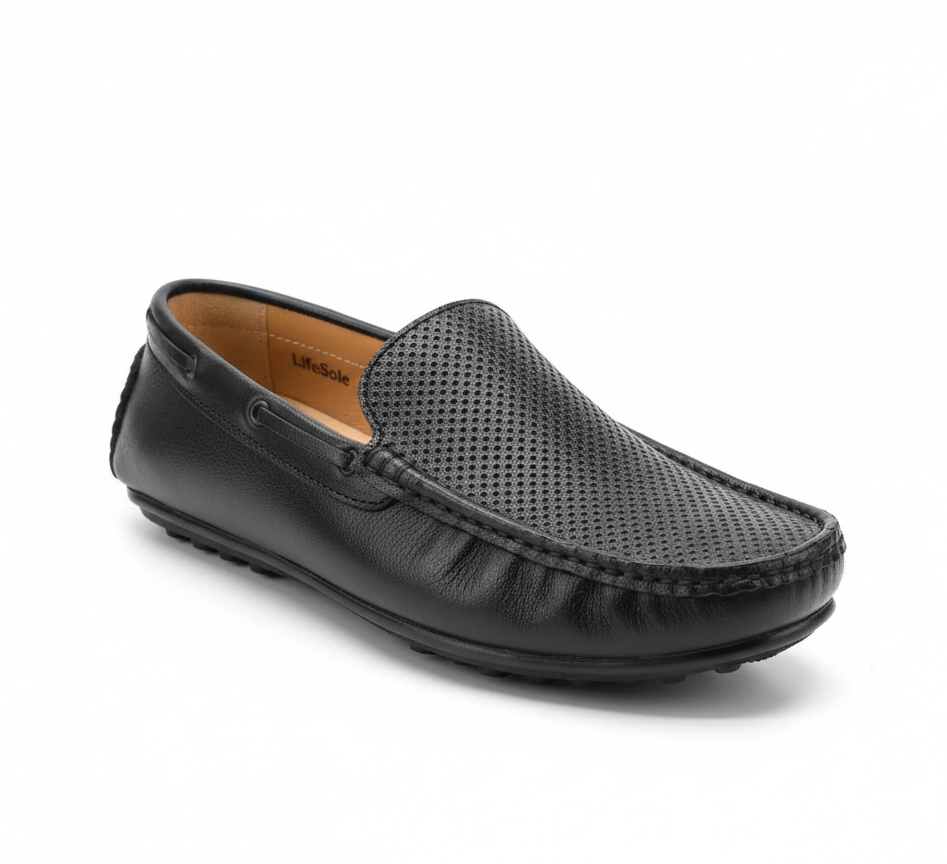 4ab32a9e-1d3b-437c-86d8-34f909368111 Dice Leather Loafer Black for Men - Image 1