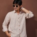 Glam Boy Earthy Shirt in Linen Cotton for Men