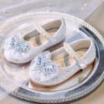 Kids Shimmering Butterfly Pearl Flats - Image 2
