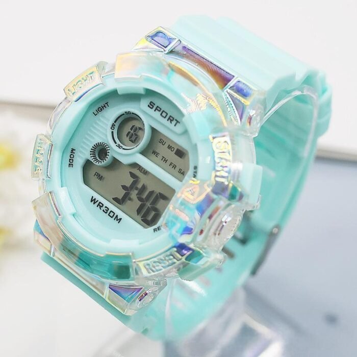 Iridescent Digital LED multifunction Sports Watch - Image 7