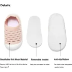 Imported Soft Sole Baby Mesh Socks Shoes - Pink (China) - Image 4