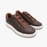 Bowling X Evolution Synthetic Leather Brown Premium Sneaker for Men