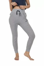 High Waist BUR Joggers for Women - Grey - Image 2