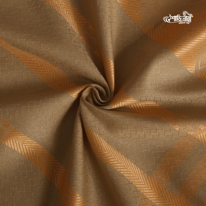 Minakari Jamdani Shawl - Olive - Image 2