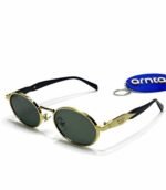 prada milano stainless steel Uv400 protection lens golden sunglass for ladies