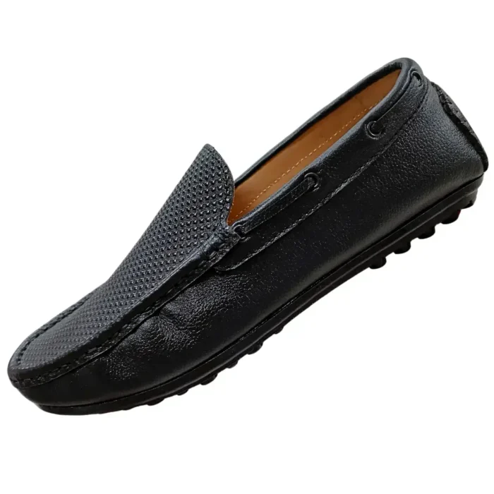 Dice Leather Loafer Black for Men - Image 3
