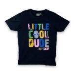 Dude Casual Black T-Shirt Set For Kids - Image 2