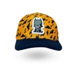 Exclusive Batman Print Cap With Hook And Loop Closure For Kids