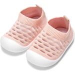 Imported Soft Sole Baby Mesh Socks Shoes - Pink (China)