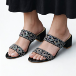 Women’s Midnight Jeweled Heels — Black