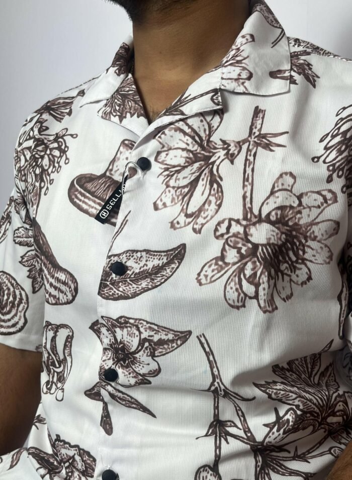 Manmode Printed Drop Shoulder Shirt - Nebula - Image 3