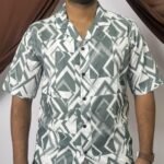 Manmode Printed Drop Shoulder Shirt - Raven